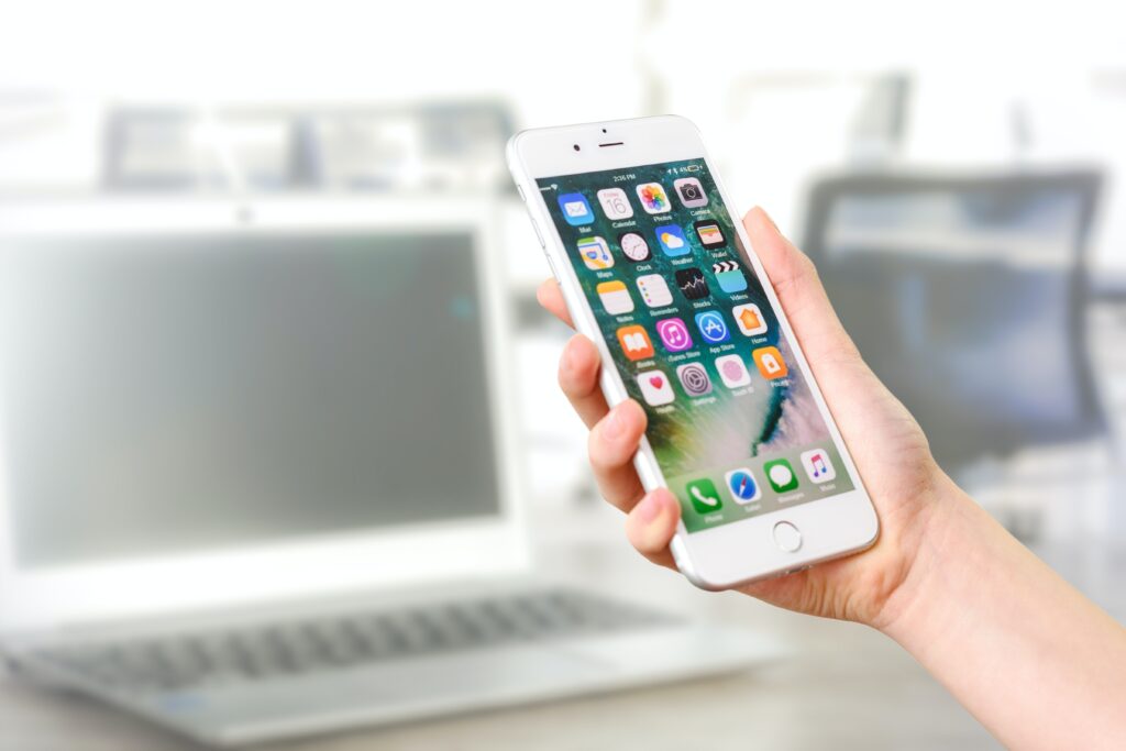 Phone and laptop